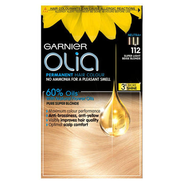Olia 112 Super Light Beige Blonde No Ammonia Permanent Hair Dye